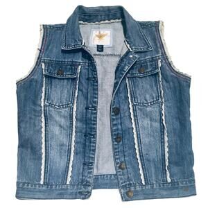 Tommy Hilfiger Denim Lace Trim Vest